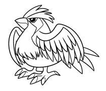 Pidgey رنگ آمیزی آنلاین